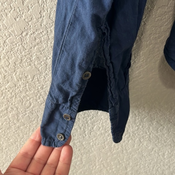 XIRENA Beau Ombré Button Down Shirt Long Sleeve, Blu Dawn, Size XS - Picture 2 of 9